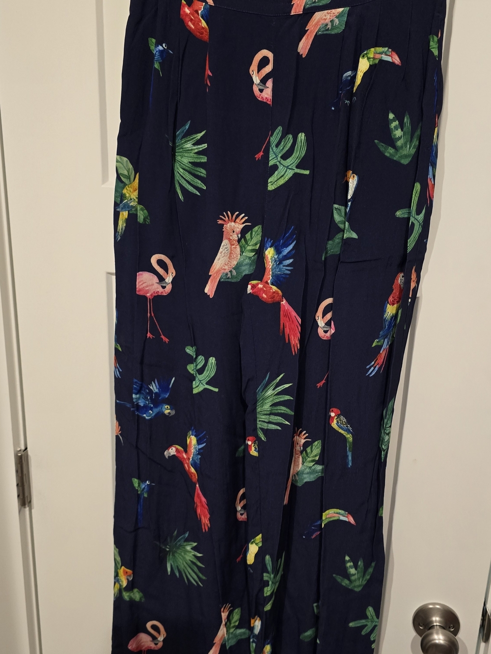 Hatley Navy Pants with Tropical Bird Print